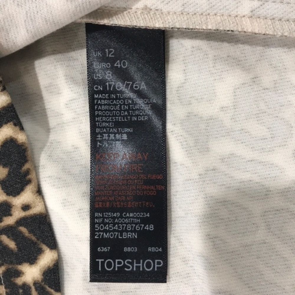 TOPSHOP Leopard Print Ruffle Skirt - Picture 2 of 6